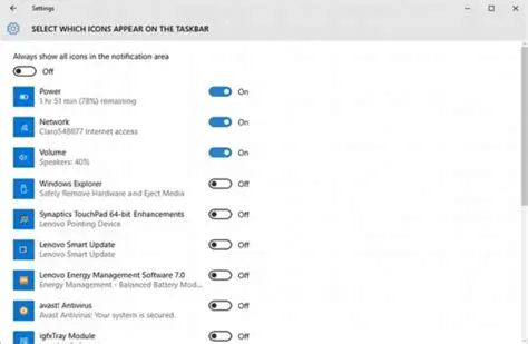 Access the System Tray Interface