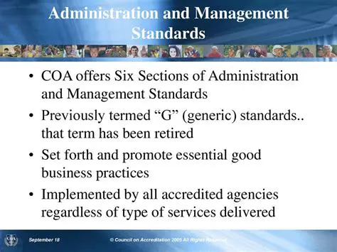 Administrative and Management Standards