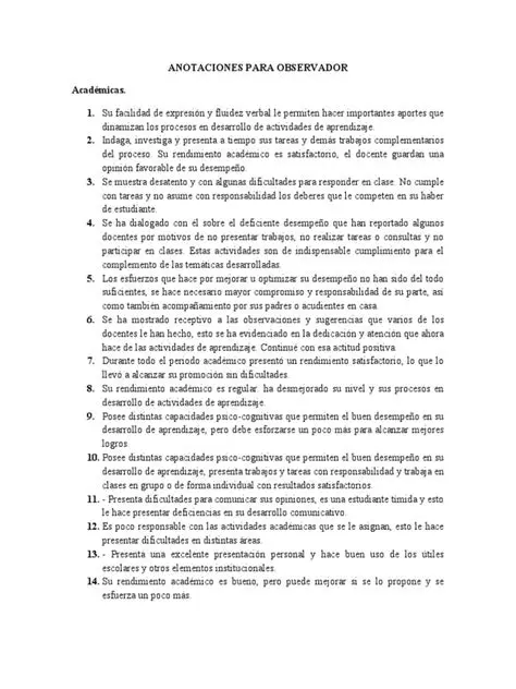 Agrega ejemplos y anotaciones