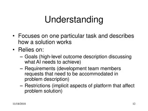 Analysis and Understanding