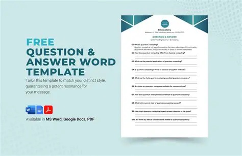 Answer to Additional Questions