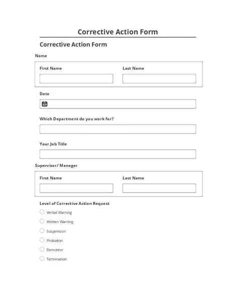 Automate corrective action