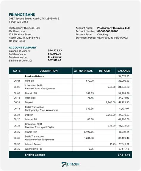 Bank Transactions Last Week