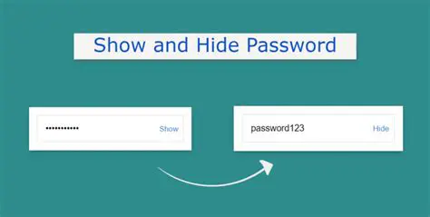Benefits of Show Password Button