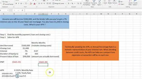 Calculating APR Using the Given Information