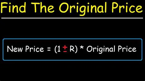 Calculating the Original Price of the Computer