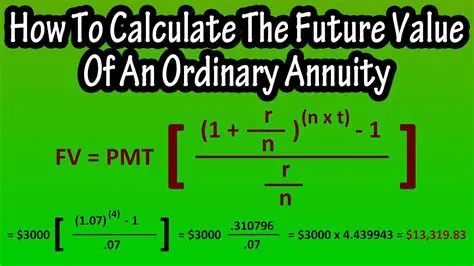 Calculating the Value of the Annuity