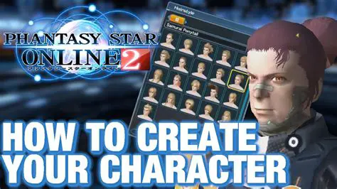 Character Creation in Phantasy Star Online 2
