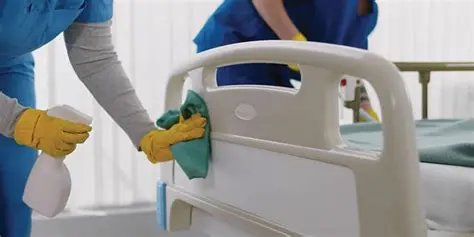 Cleaning and disinfecting patient rooms