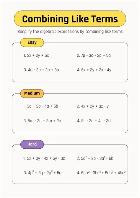 Combining Like Terms in the Given Expression