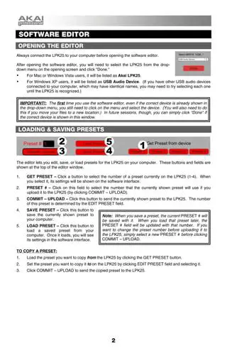Connecting the LPK25 to the Editor