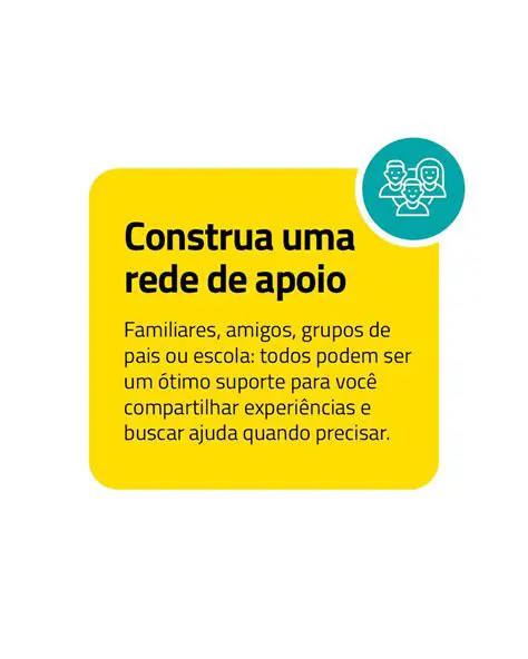 Construa uma rede de amigos e familiares