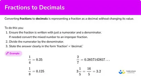 Converting the Mixed Fraction to a Decimal