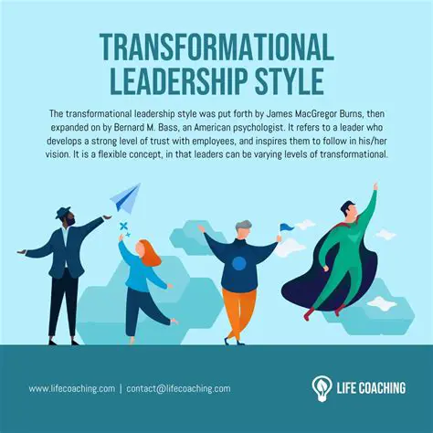 Develop a transformational leadership style