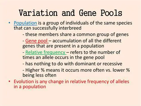 Distinct Gene Pools and Populations