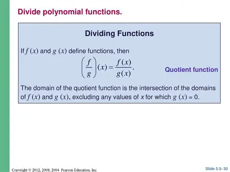 Dividing the Polynomial Function