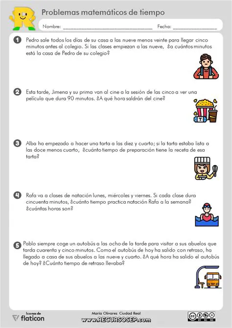Ejemplos de Problemas de Tiempo y Hora