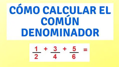 Encontre o denominador comum