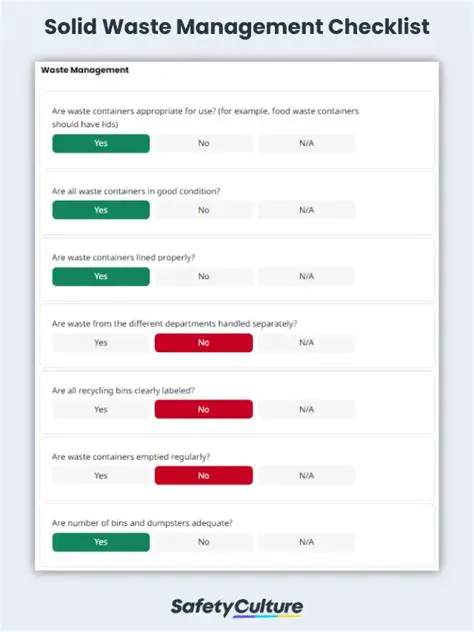 Enforce waste management protocols
