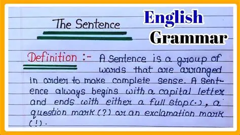 English Translation of the Sentence