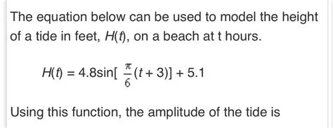 Equation of the Tide Function