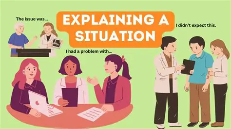 Explanation of the situation