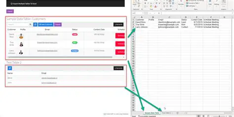 Export multiple tables at once