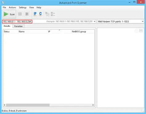 Features of IP Port Scanner