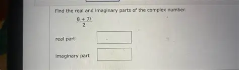 Finding the Real and Imaginary Parts