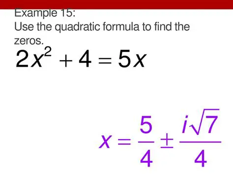 Finding the Zeroes of the Quadratic Equation