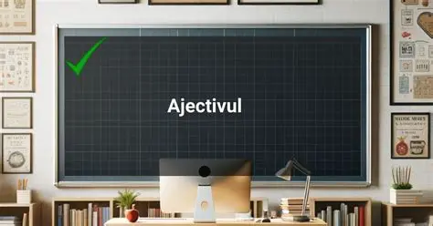 Foloseste adjectivul corect