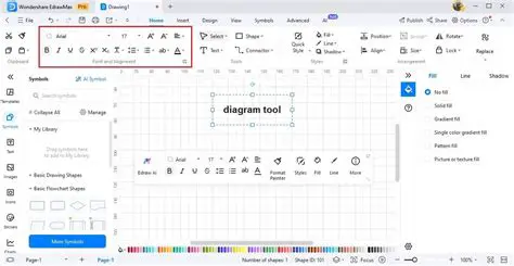 Font and Alignment Options
