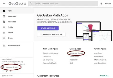 GeoGebra Classic Official Website
