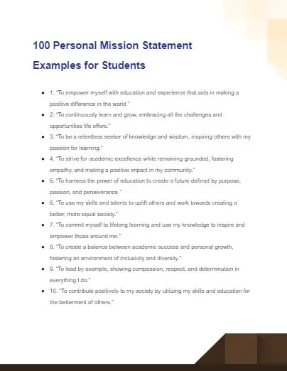 How to Craft a Personal Academic Mission Statement