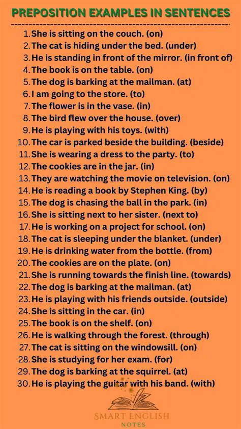 Identifying Prepositions in a Sentence