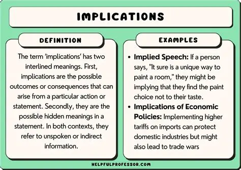 Implications of the Condition
