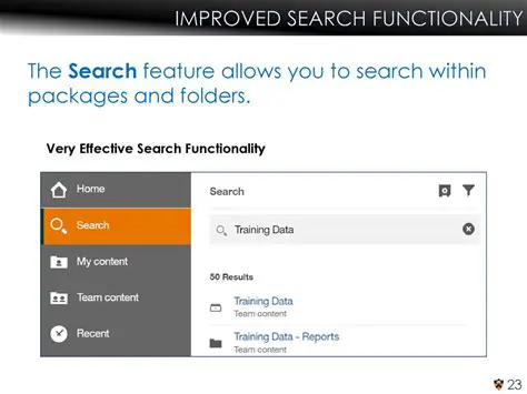 Improved search functionality