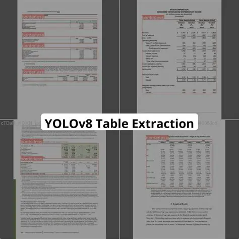Individual Table Extraction