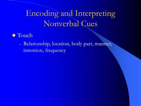 Interpreting Nonverbal Cues