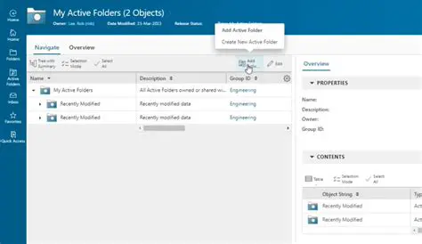 Key Features of Active Folder