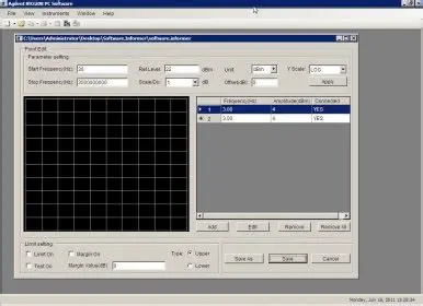 Key Features of Agilent N9320B PC Software