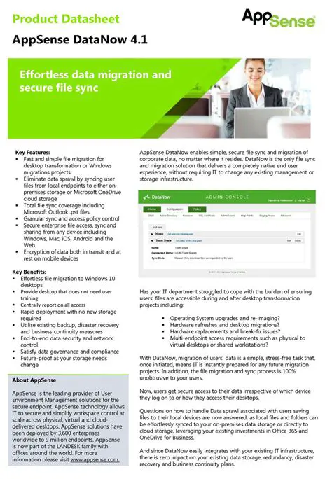 Key Features of AppSense DataLocker