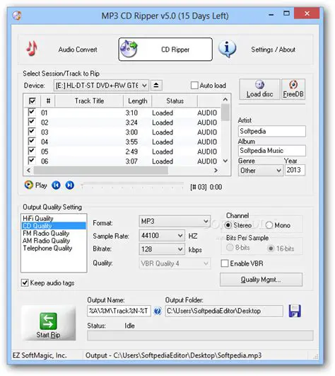 Key Features of AVLORD MP3 CD Ripper