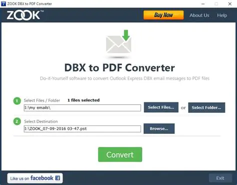 Key Features of DBX to PDF Converter