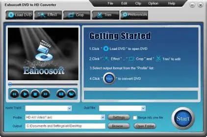 Key Features of Eahoosoft DVD to MP4 Converter