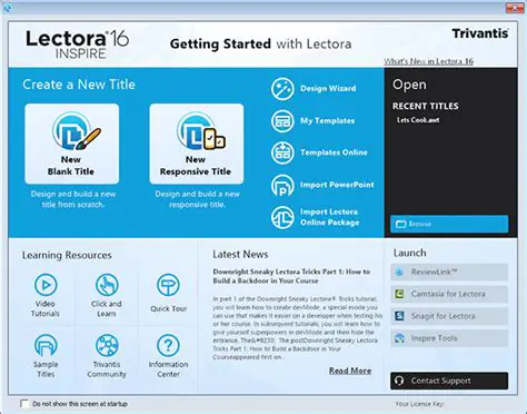 Key Features of Lectora Enterprise Edition