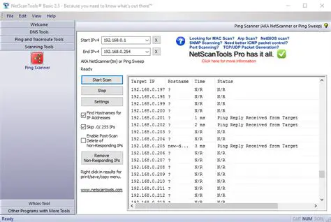 Key Features of NetScanTools