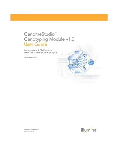 Key Features of the GenomeStudio Genotyping Module