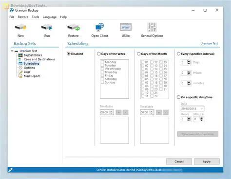 Key Features of Uranium Backup