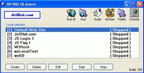 Key Features of XP PRO IIS Admin
